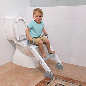 Dreambaby Step-Up Potty Training Toilet Topper – 2-Level Adjustable – Grey/White – Model L6016