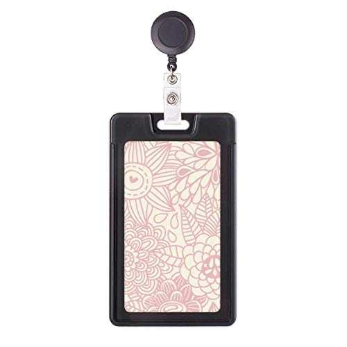 Funda retráctil para tarjetas Sun Flower Line con cordón extensible para oficina