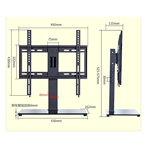 Soporte de TV para mesas con base ajustable para TV 32"-60" miniatura 2