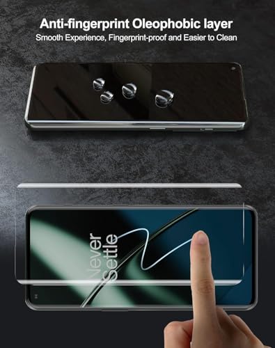 Image of SHILD HD Clear Tempered Glass Screen Protector for OnePlus 11 - 9H Hardness, Ultra Clear, Scratch Resistant, Case Friendly, Easy Installation Kit (Pack of 1)