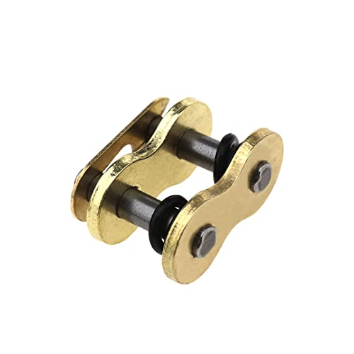 Universal Motorrad Clipschloss Clip Kettenschloss für 525 VX Ring Teilung verstärkte Kette Verbindungsglied Gold