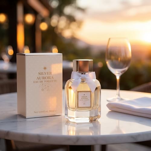 Image of MINISO Silver Aurora Eau de Toilette for Women, 30ml - Long Lasting Fresh & Elegant Fragrance, Light Daily Wear Perfume for Her
