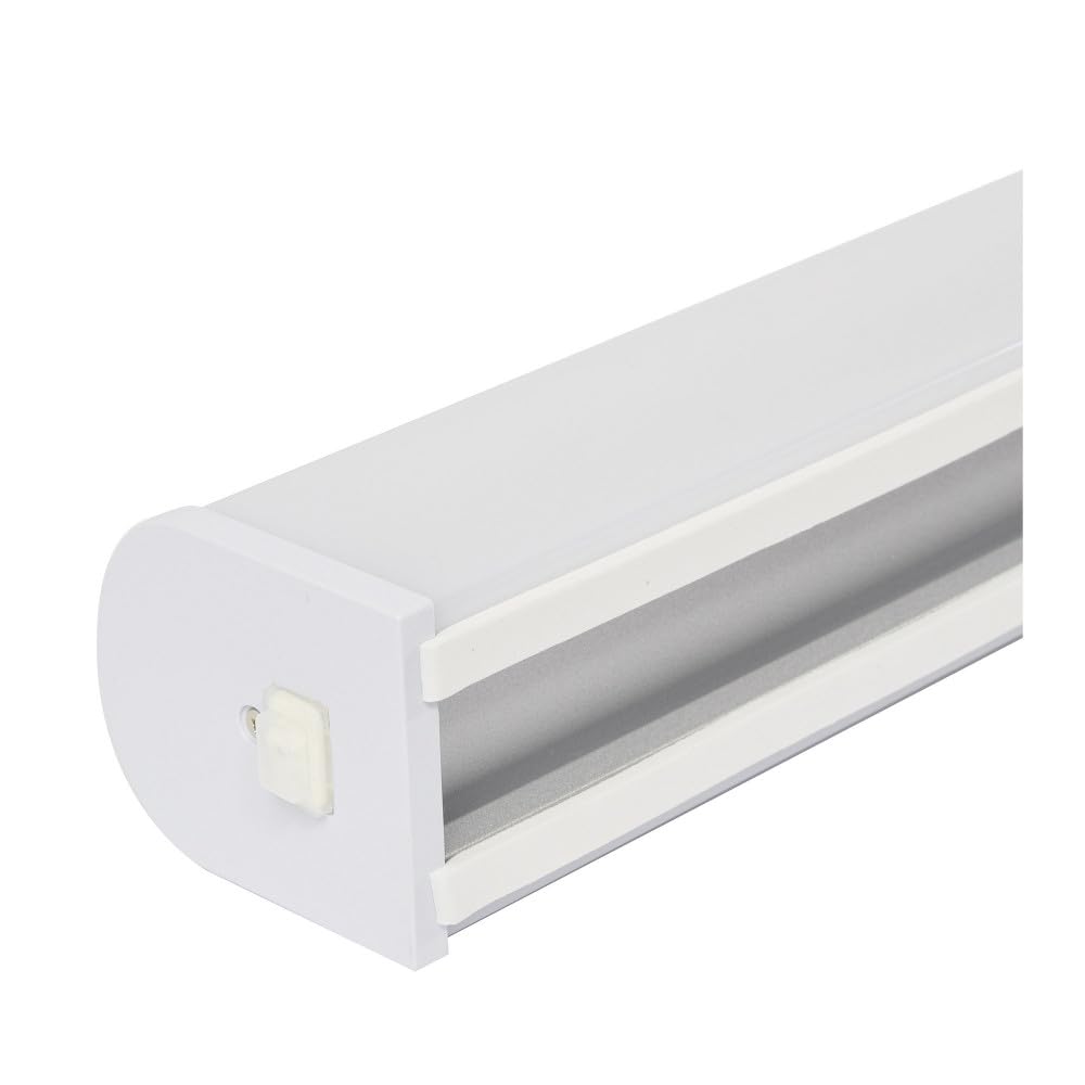 Gefom REGLETTE ETANCHE IP44 LED INTEGREE 60 CM, CORPS ALUMINIUM, FINITION PC, AVEC INTER, 10W, 950 LUMENS,