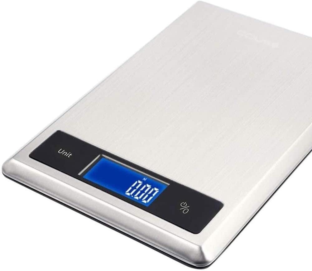 Wlectronic Küchenwaage, digitale elektronische Waage, 5 kg, Haushalts-Backen, Küche, hohe Präzision, Lebensmittel, dünnes Design, ABS-Materialwaage, Waage