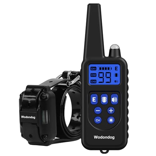 Collar de Adiestramiento para Perros, Collar Recargable y Impermeable con un Alcance de 1000 Metros, para Perros Pequeños, Medianos y Grandes