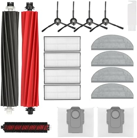 Kit d'accessoires de 18 pièces Compatible avec l'aspirateur Robot...