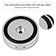 ASHATA Aluminiumlegierung Audio Verstärker Füße Pad Lautsprecher HiFi Isolation Damper Pad 50MM Füße Pad für Lautsprecher Verstärker(Silber)