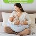 Imagen de Dilamababy Almohada Embarazada y Cojín Lactancia Bebé Multifuncional