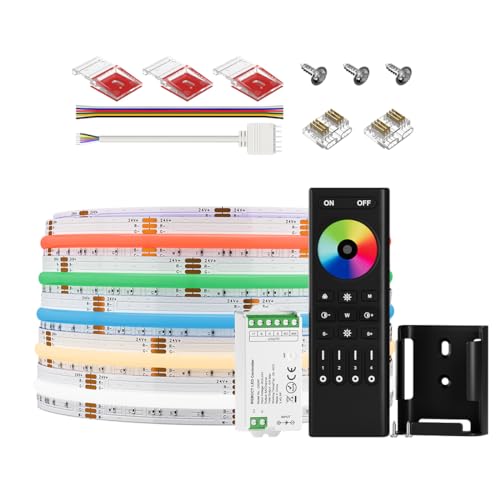 Tira LED RGBCCT 16.4FT 960 LED/m con Control Remoto RF miniatura 1