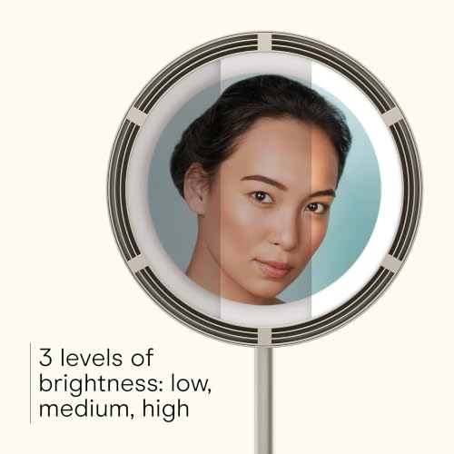 Conair Vanity Mirror with Lights, Adjustable Fan & Brightness, Round - image 6