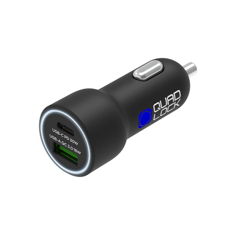 Quad Lock - Cargador de encendedor doble USB (C+A) (48 W)