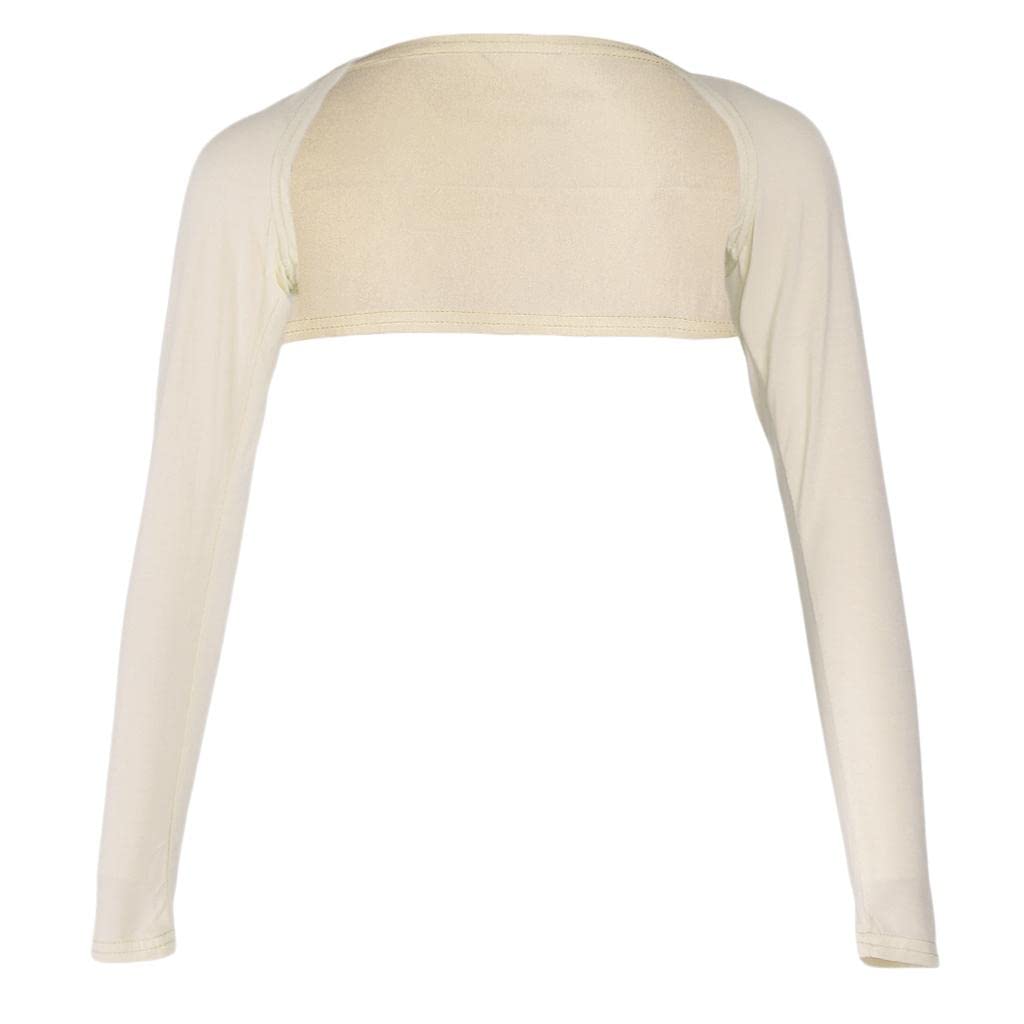 the style sutra Elegant One-Piece Long Sleeve Arm Cover Shrug Bolero Hijab Muslim Beige | Cultural & Ethnic Clothing | Middle East-picture-22