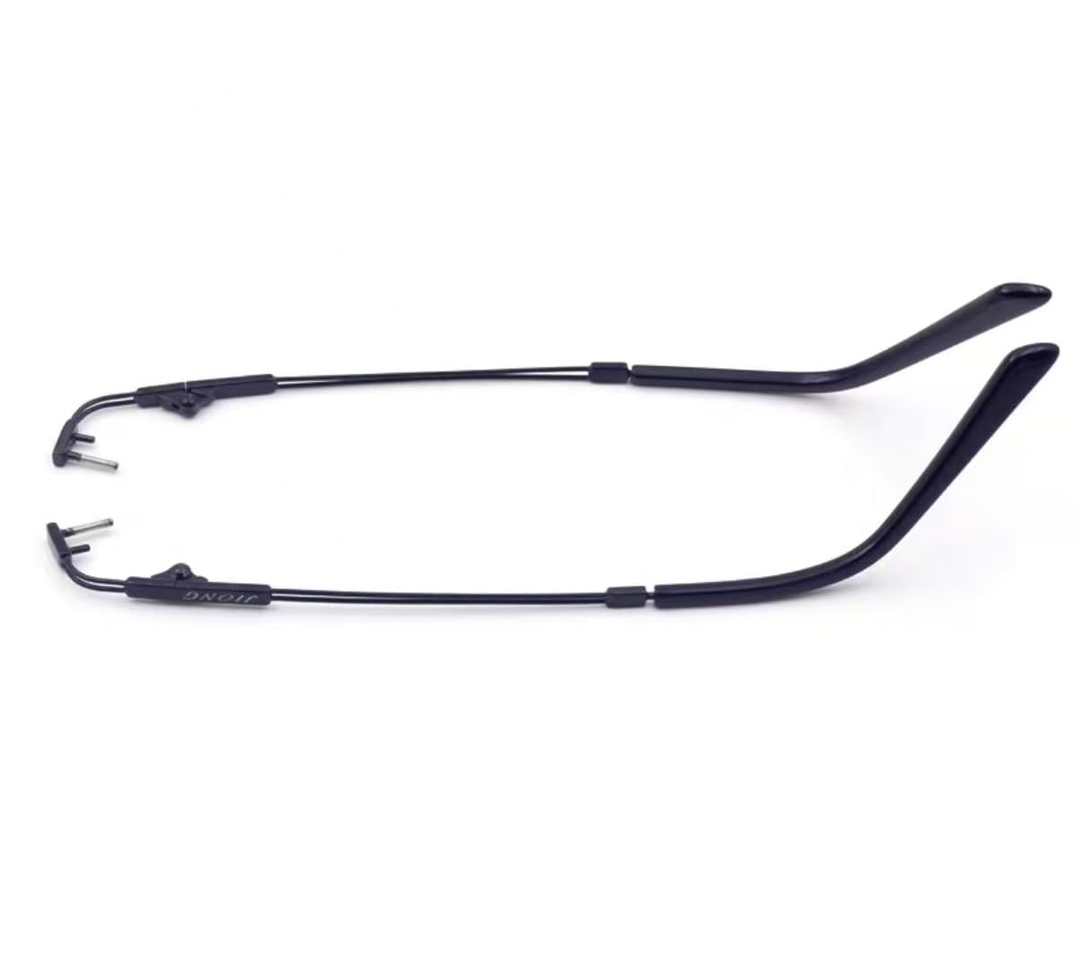 Zauszniki okularowe do okularów bezramkowych, metalowe, 135 mm, 1 para, wielokolorowe(Black)