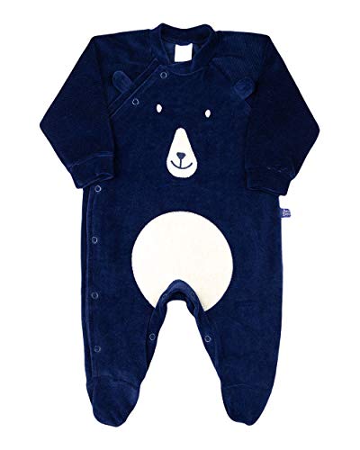 Macacão Bebê Plush Corpo de Ursinho - Marinho M