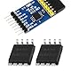 VGOL 2 Stück W25Q128JWSQ 128 Mbit Serieller Flash-Speicherchip SOIC-8-Paket SPI-Schnittstelle für Eingebettete Systeme Und Datenspeicheranwendungen
