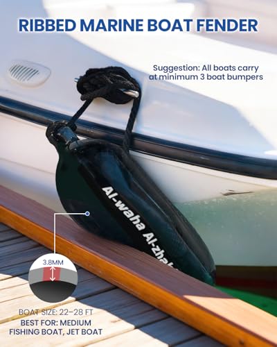 Image of Boat Fenders 4PK 5.5 /6.5 /8.5 inch Inflatable Marine Bumpers