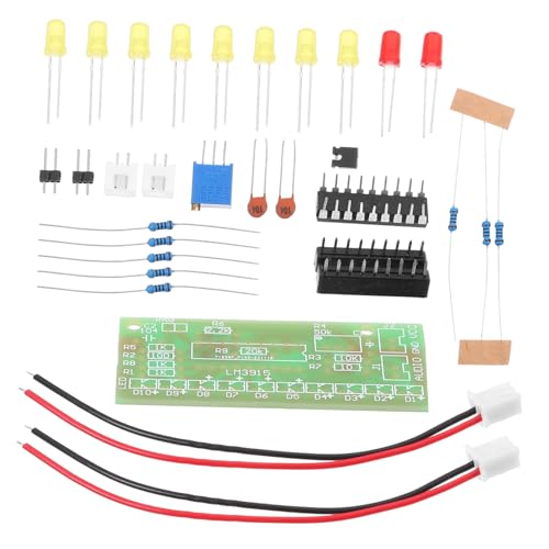 Artibetter DIY Audiopegelanzeiger Bausatz für Löten Praxis Elektronik Bastelset für Fortgeschrittene Tragbar für Schulunterricht und Löterfahrung Verbessern