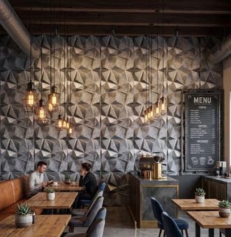 Image of Kayra Decor 3D Wall Panel PVC Diamond Design, Bronze Rust Color 19.7 inch X 19.7 inch (Pack of 12) - Covers 32.28 Sq. Ft.