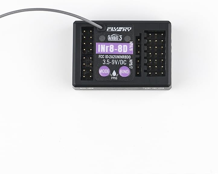 Flysky INr8-8D 2.4GHz 8CH AFHDS3 Receiver PWM PPM Ibus Compatible Transmitters Noble NB4 Series for RC Car