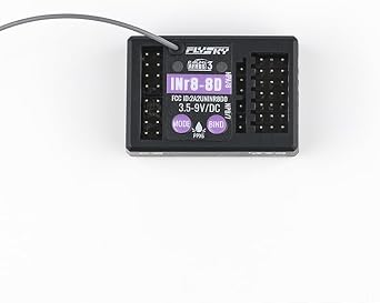 Flysky INr8-8D 2.4GHz 8CH AFHDS3 Receiver PWM PPM Ibus Compatible Transmitter Noble NB4 Series RC Car