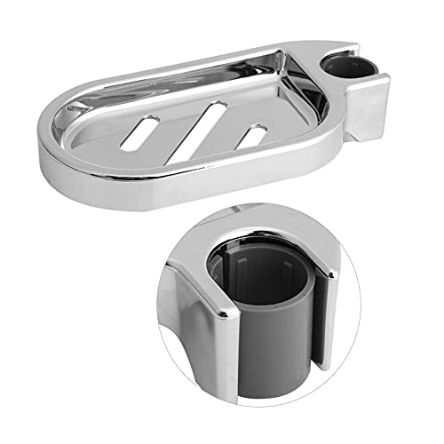 Preisvergleich Produktbild Seifenablage Ohne Bohren FüR Bad, Verstellbarer Seifenschalen Seifenschalenhalter Seifenschalen Dusche FüR Duschstange Praktisches Bad Gadget FüR KüChe, Bad, Hotel, 25mm, Silber