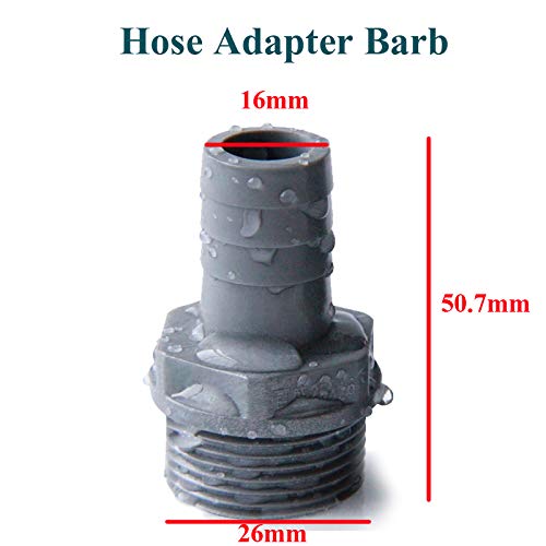Rain Barrel Spigot Pvc Drain Valve Faucet With Bulkhead Fitting Garden Hose Adapter And Thread Seal Tape (3/4 Inch) #TOP4