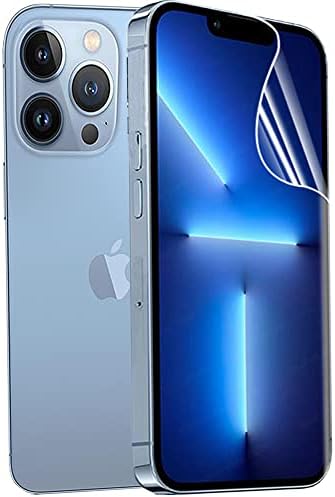 2pcs Flexible Front Screen Protector for iPhone 13 Pro Max A2484 6.7" 3D Hydrogel Film Transparent TPU Touch Sensitive Fingerprint Unlock Not Tempered Glass
