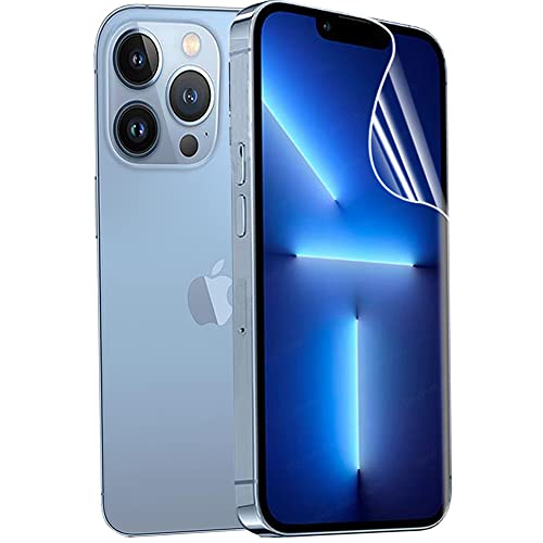 2Pcs Flexible Front Screen Protector For Iphone 13 Pro Max A2484 6.7" 3D Hydrogel Film Transparent Tpu Touch Sensitive Fingerprint Unlock Not Tempered Glass #TOP19