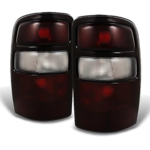 AKKON - For Suburban Tahoe Yukon Lift Gate Body Red Smoke Black Trim Rear Tail Light Brake Lamps Replacement