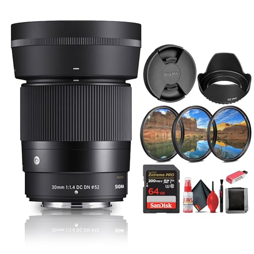 Sigma 30mm f/1.4 DC DN Re|[Y Nikon Zohp 64GB[J[h + J[h[_[ + YLbv + 3s[XtB^[Lbg + tN[jOLbgȂ