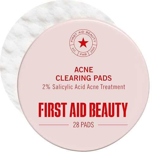 First Aid Beauty Acne Treatment Pads, 2% Salicylic Acid, 28 ct