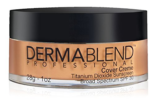 Dermablend Cover Creme High Coverage Foundation with SPF 30, 50C Honey Beige, 1 Oz.