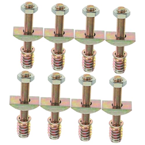 Opiniones y reviews de Cuñas de unión los 10 mejores. 47 Angoily 8 Juegos Kit Repuesto para Cama con Tornillos y Tuercas de Herrajes de Hierro Resistentes la Oxidación para Marco de Cama y Cuna Unión Segura y Estable