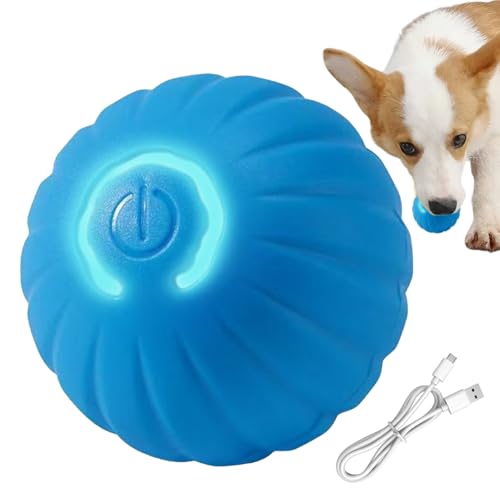Giochi Interattivi Per Cani - Giochi Automatici Interattivi Ricaricabili Type-C per Animali Domestici,Giocattoli Di Arricchimento,Adatto A Casa, Esterno, Addestramento, Esercizio, Pavimento, Viaggio E