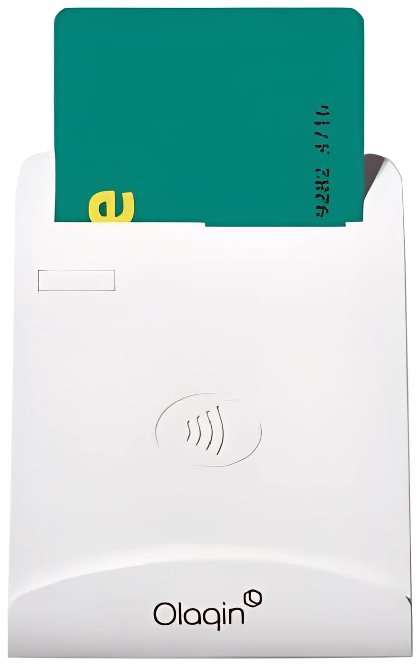 Lecteur Carte sesam Vitale Set 2 sans Contact contactless olaqin - Bifente (CPS/Vitale & sans Contact (NFC) – Compatible CPS, Windows, Mac, Linux – Plug & Play
