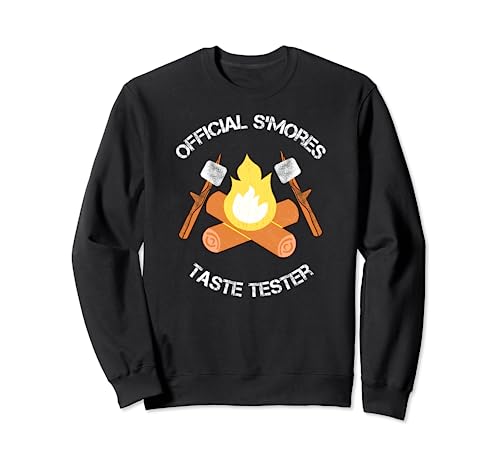Funny Camper's Official S'mores Taste Tester Ropa de camping Sudadera