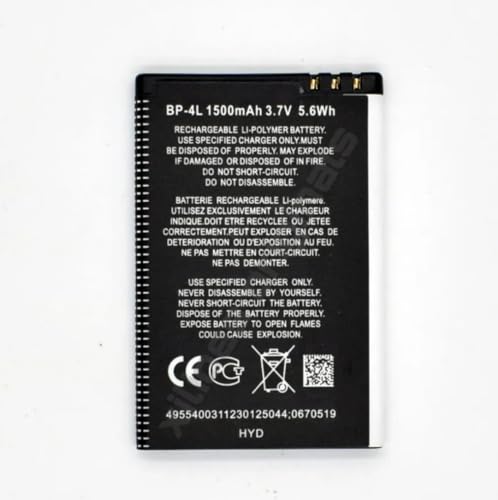 Image of BP-4L Battery for Nokia E52, E55, E61, E61i, E63, E71, E71X, E72, E72i, E73, E90, E90i, E95, N97, N97i, N810, 6760 MBT-5979 Battery with 1 Year Warranty** (C297)