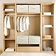 Eurhomewit Schuhorganizer Platzsparend, Passt 16 Paare, Schuh Organizer für Schrank Durchsichtigem Deckel, Große Schuh Aufbewahrung, Aufbewahrungsbox mit Netztasche und Tragegriff (Beige)