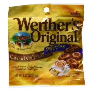 Werther's Original Caramel Coffee Sugar Free Hard Candies 1.46 oz (4 Pack)