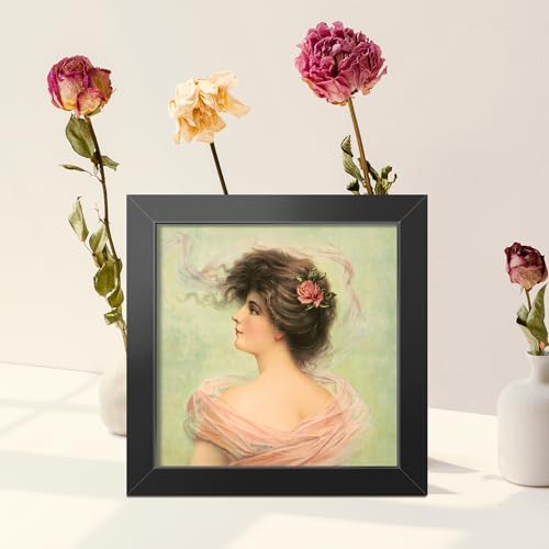 LaVie Home 3x3 Picture Frame for Wall Display, 3x3 Black Picture Frame with HD Plexiglas, 3 x 3 Frame 1 Pack, Display Frame for Vertical or Horizontal, Classic Collection