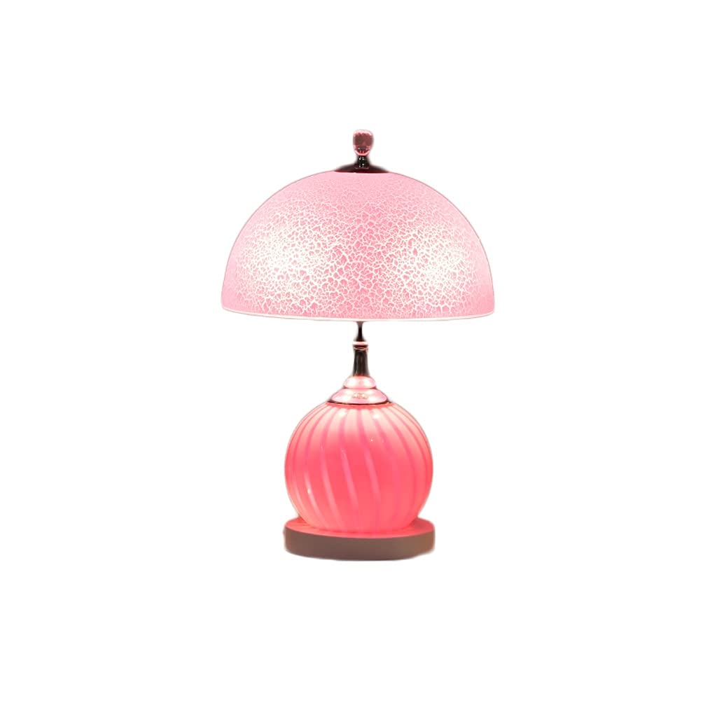 Lámpara de mesa Lampada da tavolo Creative Semplice Lampada da comodino in ferro moderno lampade da comodino in vetro adatto for soggiorno e arredamento camera da letto dormitorio y sala de estar