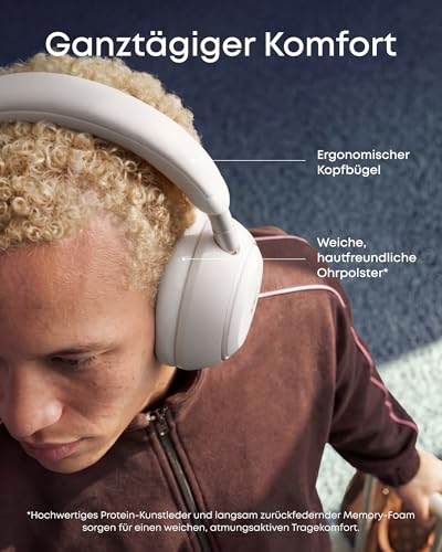Image of Soundcore Space 2 by Anker, Active Noise Cancelling Headphones with Protective Case, Comfortable Fit, 50H Playtime, LDAC Hi-Res Wireless Audio, Dual Connection, Clear Calls, Bluetooth 6.1, Nap Mode