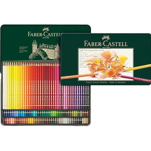 Faber-Castell Polychromos Artists' Color Pencils - Tin of 120 Colors - Premium Quality Artist Pencils Cover