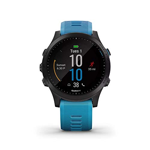 Garmin Forerunner 945 GPS Running Smartwatch with Music Tri-Bundle (Blue) and 1-Year Extended Warranty