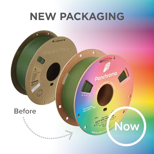 Image of Polymaker Panchroma Matte PLA Filament, Army Brown 1.75mm 1kg 3D Printing Filament, Formerly Polyterra Matte, Fit Most FDM 3D Printers, 1kg Spool (2.2lbs)
