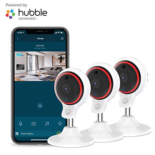 Motorola Focus71-3 Indoor Security Camera System - Surveillance, Elderly, Pet, Baby Monitor