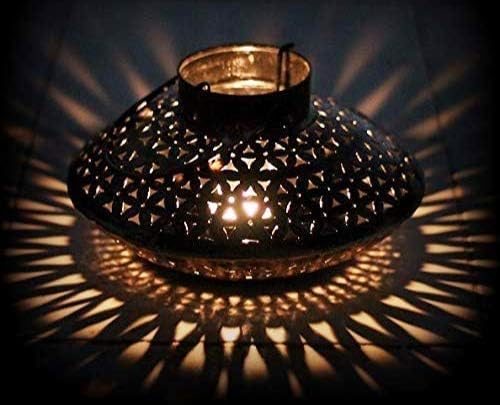pranjals house Wall Hanging Handi Degchi Dhoop Dani Pot Diya Lantern Incense T-Light Candle Holder Cone and Sambrani Cup for Home Decor, Pooja Room, Living Room, Balcony (Degchi 9x8) (Bracket 8X8) 3