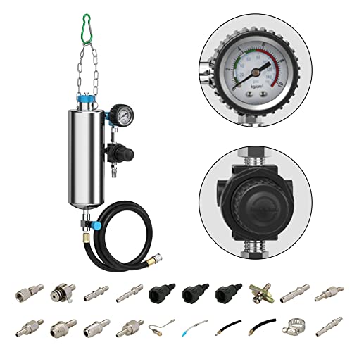 Non-Dismantle Fuel Injector Cleaner Kit, Automotive InjectorÂ CleanerÂ Machine Car Throttle Body Cleaner for TWC Intake Manifold Throttle Body Exhaust Pipe Fuel System Cleaning Assistant for Petrol Car