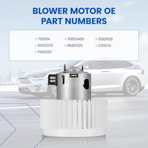 Image of HVAC Blower Motor 700184 Compatible with Chevy Malibu 2008-2012, Compatible with Pontiac G6 2005-2010 15863480, PM9293 for Aura 2007-2009 A /C Blower Motor Assembly