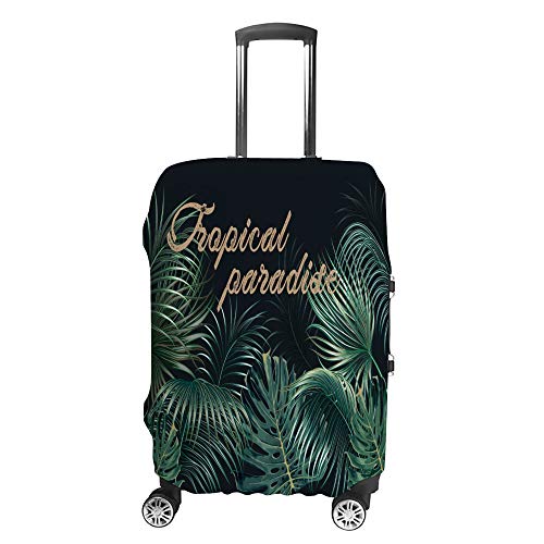 Housse de voyage anti-rayures pour valise souple ou rigide motif été tropical